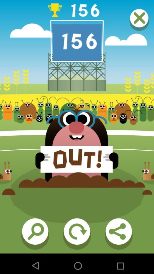 r/Cricket - My best score (Google doodle)