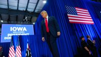 Trump Rallies to Shore Up Iowa Senate Race for Ashley Hinson - The New York Times