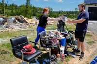 A Kentucky family is left homeless for a second time by a tornado that hit the same location