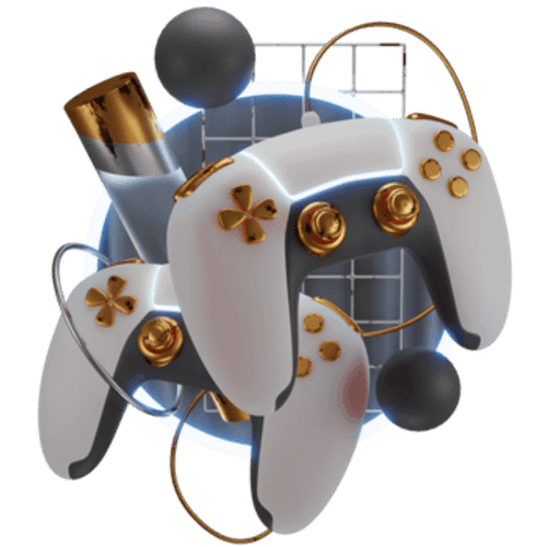 3d Illustration Game Console Abstract Decoration, used for web, app, infographic, print, etc png