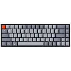 Keychron K6 Bluetooth 5.1 Wireless Mechanical Keyboard with Keychron K Pro Brown Switch/LED Backlit/Rechargeable Battery, 68 Keys Compact Keyboard Compatible with Mac Windows
