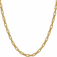 LIFETIME JEWELRY Paperclip Chain Necklace Necklace for Men and Women 24k Real Gold Plated Necklace (3mm, 18 inches)
