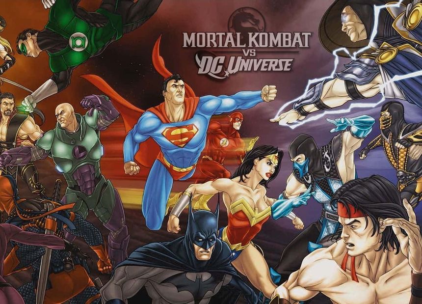 Epic Showdown: Mortal Kombat vs DC Universe Wallpaper
