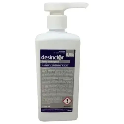 Clorhexidina Jabonosa 0,8% 500ml Desinclor Azul 1ud