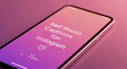 Self Photo Captions for Instagram