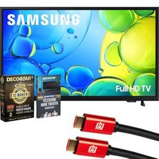 Samsung UN40F6000FFXZA 40 inch 1080P FHD F6000F 4K Smart TV (2025) Bundle with Theater Essentials, 1 Year CPS Enhanced Protection Pack and Deco Gear 6FT 4K HDMI 2.0 Cable