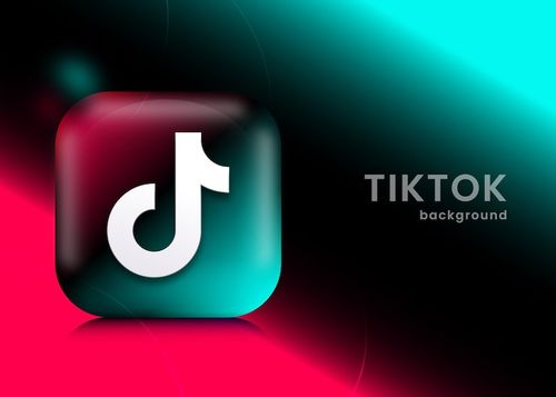 Vector 3d tiktok background or banner