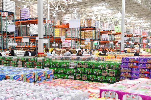 Customers shop at a Costco Business Center.
