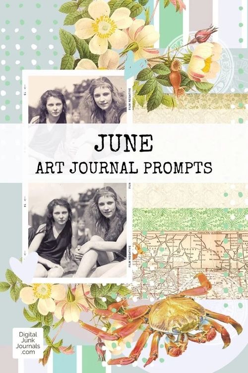 June Collage & Art Journal Prompts