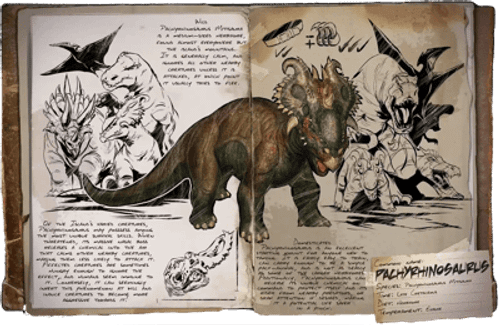 an image of the ARK: Survival Ascended creature/dinosaur Pachyrhinosaurus
