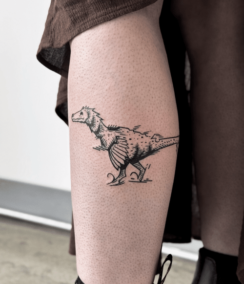 Velociraptor Dinosaur Tattoo