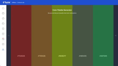 Toptal Color Palette Generator