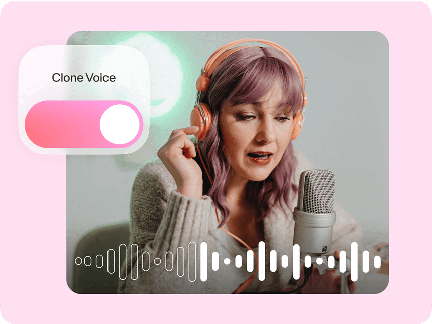 Person interacting with digital avatar screen technology