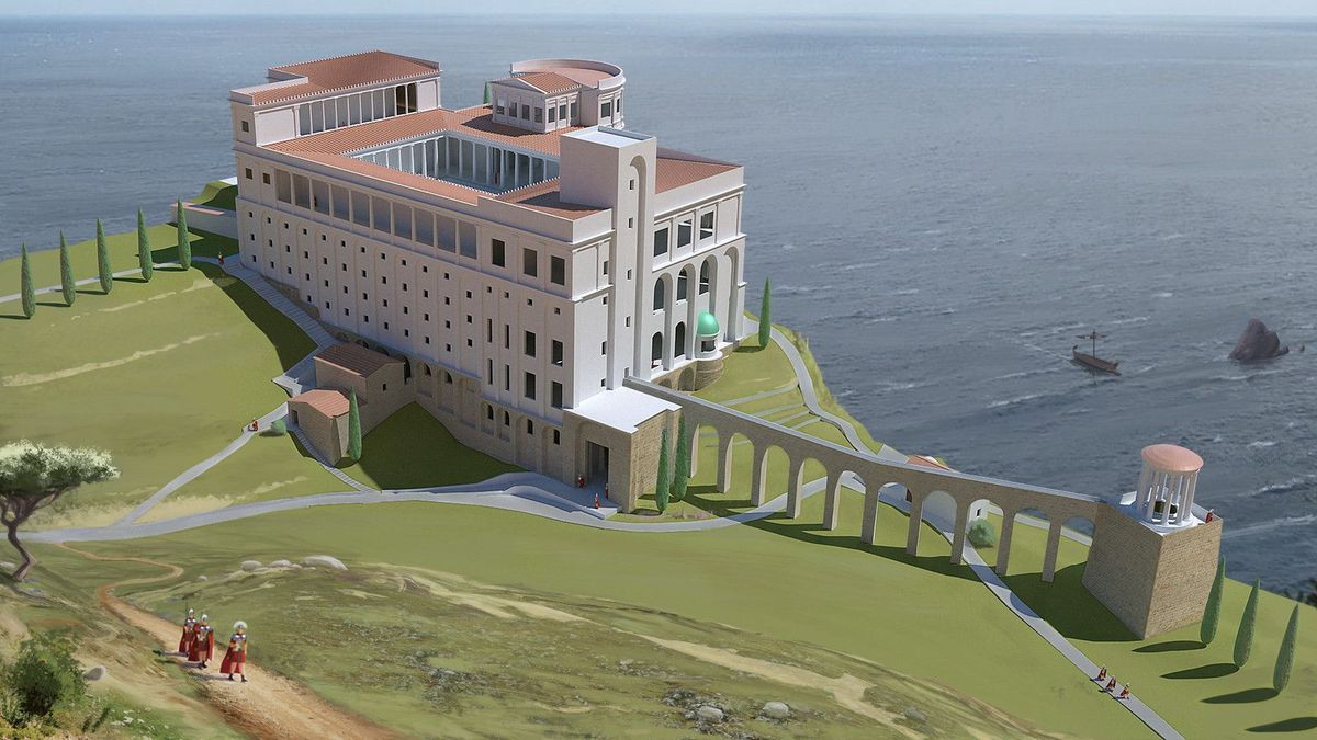 A reconstruction of the Palace of Roman Emperor Tiberius, the Villa Jovis by Markus Juuso on ...
