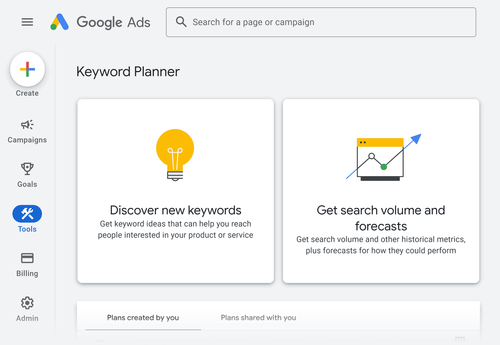 Google Keyword Planner