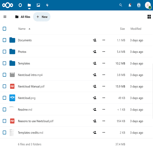 nextcloud ubuntu 24.04 files view