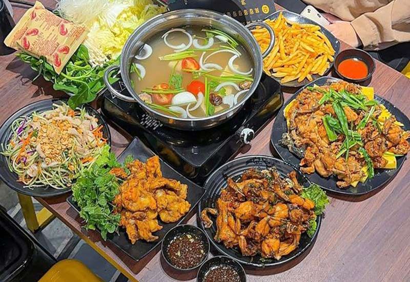 lẩu ếch ngon nhé