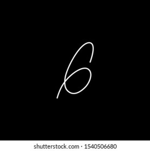 Letter G Cursive Initial Signature Handwriting Calligraphy  Vector de stock