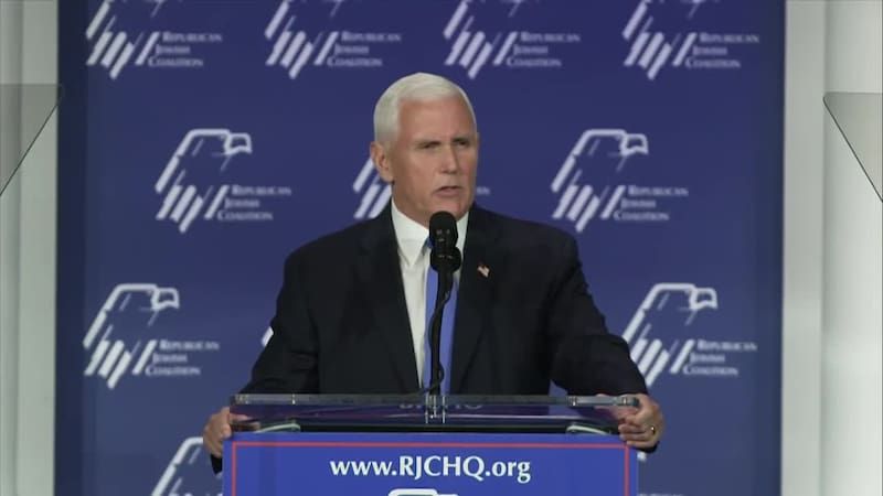 Pence: I have decided to suspend my campaign for president effective today. (Source: Pool)