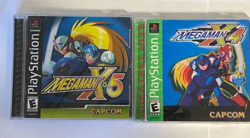 MegaMan Mega Man X4 X5 PlayStation 1 PS1 Complete Black Label