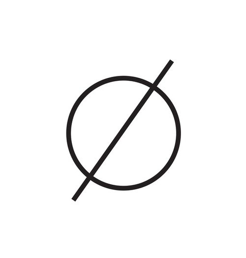 null sign symbol in math`ematical sciences,vector illustration Stock Vector