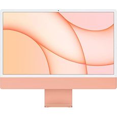 2021 Apple iMac with Apple M1 Chip with 8-core CPU (24-inch, 8GB RAM, 512GB SSD Storage) (QWERTY English) Orange (Renewed)