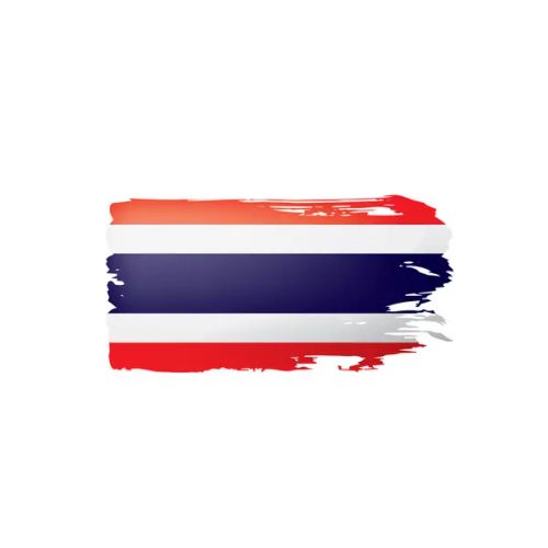 Thailand flag, vector illustration on a white background. - Vector, Image