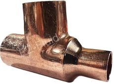 (1-Pc) EZ-FLUID Plumbing 2" x 1-1/2" x 2" C X C X C Copper Reducing Tee,LF Pressure Copper Reducer Tee Low-Heel Fittings,Sweat Solder Connection Residential,Commercial Pipe
