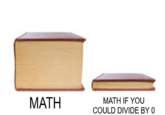 MATH MATH IF YOU COULD DIVIDE BY 0false