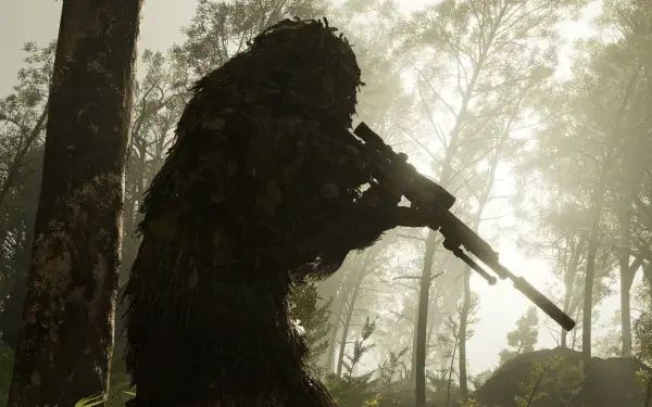 Tom Clancy's Ghost Recon Breakpoint Tom Clancy nature Ghillie suit tactical HD Desktop Wallpaper | Background Image