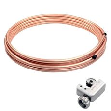 25Ft 3/4 OD Copper Tubes ACR Refrigeration Copper Tubing, 99.9% Pure Thick ASTM B280 Soft Coil, T2 Seamless Round Tube for HVAC System,Industry,Air Conditioner,Refrigerator,DIY