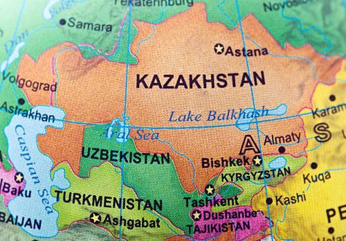 Kazakhstan and neighbor countries  kazakhstan stock pictures, royalty-free photos & images