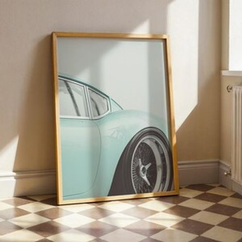 Mint Green Vintage Car Print Retro Vehicle Wall Art Pastel Automotive Poster Digital Download Classic Car Lover Gift Modern Garage Decor