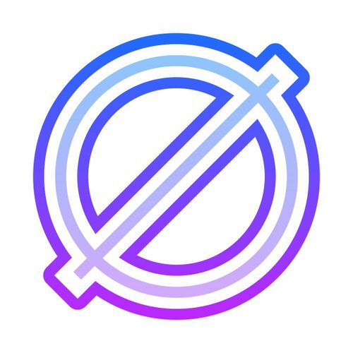 Simple null logo icon for digital projects