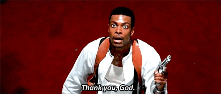 Thank You God Chris Tucker Money Falling GIF