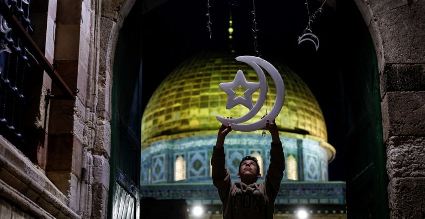 Preparations for the holy fasting month of Ramadan in Jerusalem's Old City