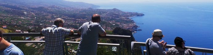 Mountain valley panorama from Boca dos Namorados