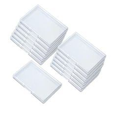 DKAOVH 8 Pack Business Card Case,Credit Cards Case,plastic Business Card Holder,plastic Business Card Container with Hinged Lid for Card,Accessories,Crafts,Learning Supplies,Screws,Drills