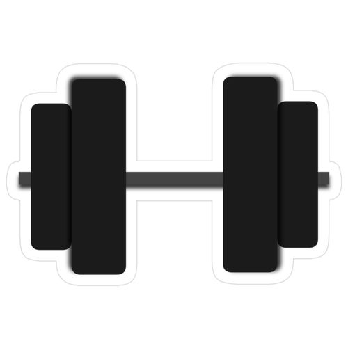 two black dumbbells sitting on top of each other