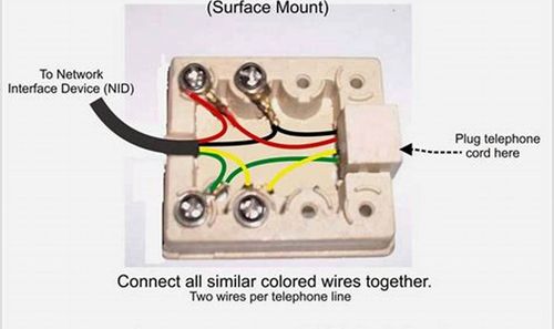 phone jack connection diagram