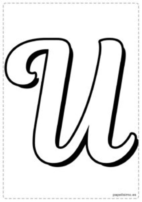 U-letra-imprimir-mayuscula-cursiva-caligrafica