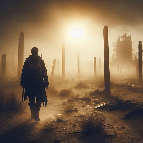 Free fantasy landscape desolation illustration