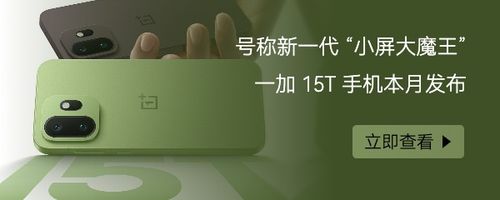 一加 15T 手机本月发布，号称新一代「小屏大魔王」