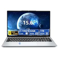 Gaming Laptop Core i7, 15.6 Inch Laptop Computer, Laptops 32GB RAM 1TB SSD, 180 Angle Open,FHD 1920 * 1080 Display,Fingerprint Unlock,Backlit Keyboard,WiFi5 HDMI*1,win 11 pro,computer i7,Business Work