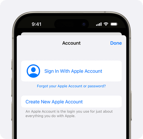 create new apple account