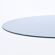 Spancraft 48" Inch Round 1/2" Thick Clear Glass Table Top with Flat Polished Edge and Tempered Glass, Replacement Glass Table Top, Great for Dining Tables, end Tables, and Outdoor Patio Table Tops or