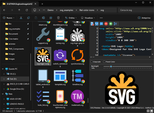 Preview Thumbnails Dark