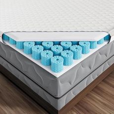 Dormeo RV King Cooling Mattress Topper, 3-Inch with Octaspring® Technology for Optimal Back Support, Medium Firmness