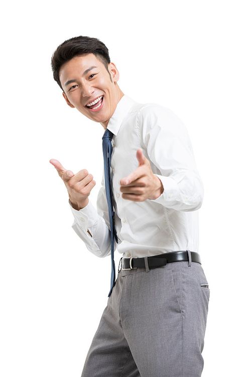 开心的年轻商务男士图片下载
