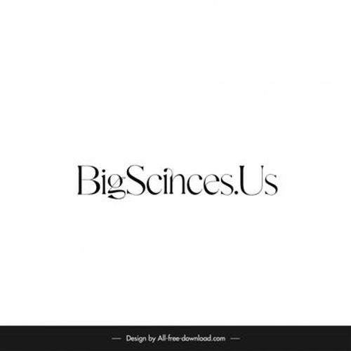 bigscincesus text logo template flat elegant classical design